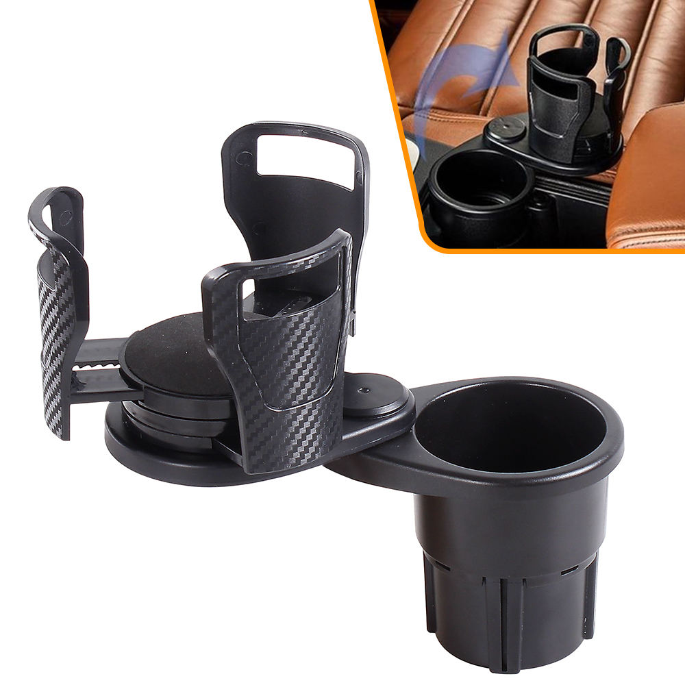 2 in 1 Multi-functio<i></i>nal Car Dual Cup Holder 360 Adjustable Universal Stand - Ruian Lingsheng Auto Pa